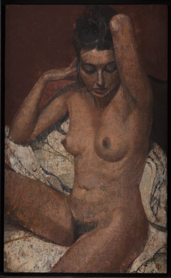 Arabesque Nude, Oil, Linen on Panel, 50 x 30 cm