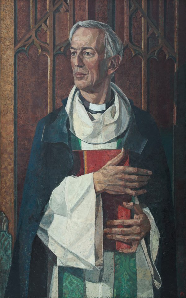 The Very Reverend Christopher Lewis, Dean of Christ Church, Oxford, Oil on Gesso Panel, 122 x 76 cm
