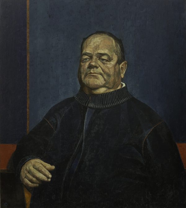 Man in Black, Oil, Linen on Panel, 90 x 80 cm